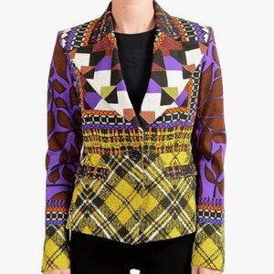 Just Cavalli Women's Multi-Color One Button Blazer NWT  IT40/US 2-4